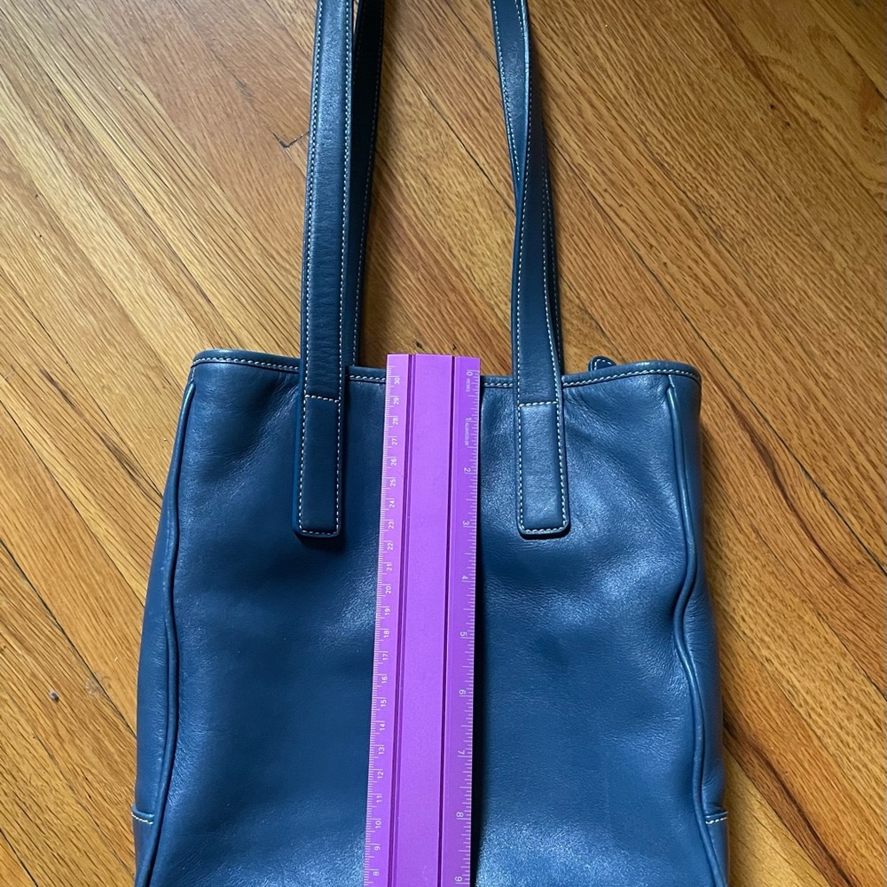 ***Sale***Coach Slate Blue Bag No L29-7776 With Matching Wallet Org $128 - Picture 8 of 14